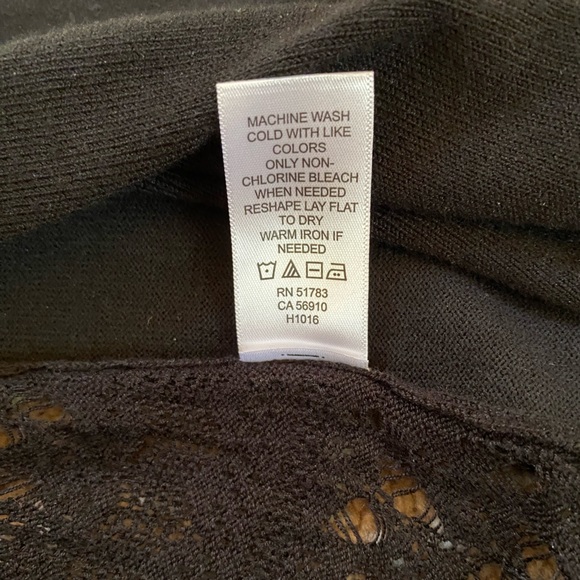 Maurices black open stitch cardigan - Picture 5 of 5